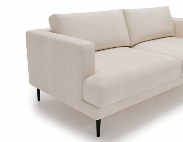 Sofa dwuosobowa Luxe 2 beżowa z metalowymi nogami