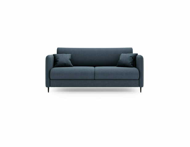 Sofa z funkcja spania Sky ze stelażem włoskim i materacem antracyt