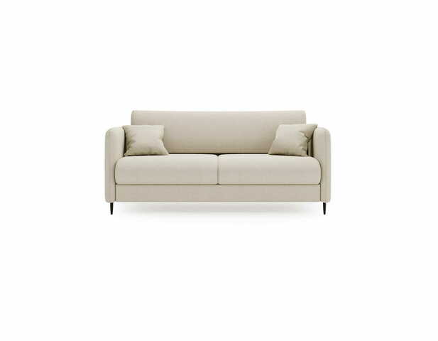 Sofa z funkcja spania Sky ze stelażem włoskim i materacem beżowa