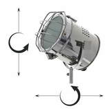 Zdjęcie do “Lampa na trójnogu ze stali chromowanej w kolorze czarnym 67cm”.