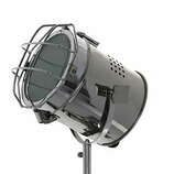 Zdjęcie do “Lampa na trójnogu ze stali chromowanej w kolorze czarnym 67cm”.