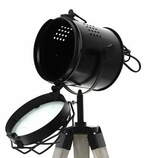 Zdjęcie do “Lampa na trójnogu ze stali chromowanej 67cm”.