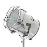 Zdjęcie do “Lampa na trójnogu ze stali chromowanej w kolorze białym 67cm”.