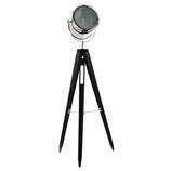 Zdjęcie do “Lampa na trójnogu ze stali chromowanej w kolorze czarnym 153cm”.