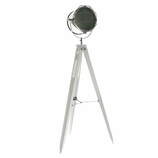 Zdjęcie do “Lampa na trójnogu ze stali chromowanej w kolorze białym 153cm”.