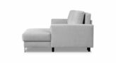 Zdjęcie do “Narożnik rozkładany na chromowanych nogach szary PRIMO z pojemnikiem ”.