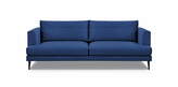 Zdjęcie do “Sofa 3-osobowa granatowa na czarnych nogach BLUVEL 86 210X90X76CM”.