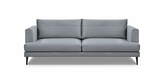 Zdjęcie do “Sofa 3-osobowa szara na czarnych nogach welur BLUVEL10 ”.