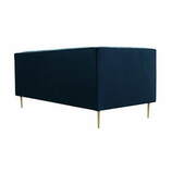 Zdjęcie do “Sofa 3-osobowa INDIGO na metalowych nogach granatowa”.