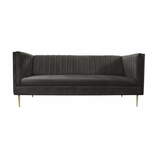 Zdjęcie do “Sofa 3-osobowa INDIGO na metalowych nogach ciemnoszara”.