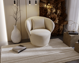 Zdjęcie do “Fotel nowoczesny obrotowy w kolorze beżowym w tkaninie Perfect Harmony”.