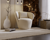 Zdjęcie do “Fotel nowoczesny obrotowy w kolorze beżowym w tkaninie Perfect Harmony”.