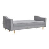Zdjęcie do “Sofa 3-osobowa w kolorze szarym na drewnianych nogach ”.