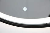 Zdjęcie do “Lustro owalne złota rama MDF LED 40x75cm”.