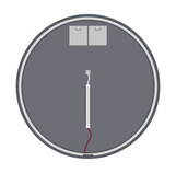 Zdjęcie do “Lustro LED 100cm ścienne okrągłe bez ramy z podświetleniem ”.