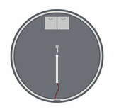 Zdjęcie do “Lustro LED 80cm ścienne okrągłe bez ramy z podświetleniem ”.