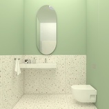 Zdjęcie do “Lustro ścienne 40x80cm owalne bez ramy CLEAR ”.