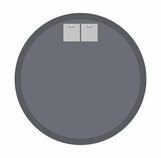 Zdjęcie do “Lustro ścienne okrągłe 80cm bez ramy CLEAR”.