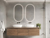 Zdjęcie do “Lustro LED 50x70cm ścienne owalne bez ramy z podświetleniem z włącznikiem”.