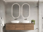 Zdjęcie do “Lustro LED 40x120cm ścienne owalne bez ramy z podświetleniem z włącznikiem”.