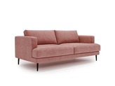 Zdjęcie do “Sofa dwuosobowa Luxe 2 pudrowy róż z metalowymi nogami”.