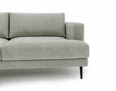 Zdjęcie do “Sofa dwuosobowa Luxe 2 jasnoszara z metalowymi nogami ”.