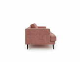Zdjęcie do “Sofa dwuosobowa Luxe 2 pudrowy róż z metalowymi nogami”.