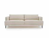 Zdjęcie do “Sofa trzyosobowa Luxe 3 beżowa z metalowymi nogami”.