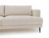 Zdjęcie do “Sofa trzyosobowa Luxe 3 beżowa z metalowymi nogami”.