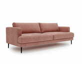 Zdjęcie do “Sofa trzyosobowa Luxe 3 pudrowy róż z metalowymi nogami”.