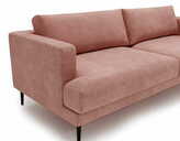 Zdjęcie do “Sofa trzyosobowa Luxe 3 pudrowy róż z metalowymi nogami”.
