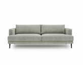 Zdjęcie do “Sofa trzyosobowa Luxe 3 jasnoszara z metalowymi nogami”.