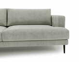 Zdjęcie do “Sofa trzyosobowa Luxe 3 jasnoszara z metalowymi nogami”.
