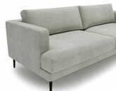 Zdjęcie do “Sofa trzyosobowa Luxe 3 jasnoszara z metalowymi nogami”.