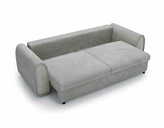 Zdjęcie do “Klasyczna sofa Nella z funkcją spania jasnoszara sztruks Tilia 86”.