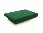 Zdjęcie do “Sofa z funkcją spania Raspberry butelkowa zieleń z drewnianymi nogami ”.