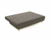 Zdjęcie do “Sofa z funkcją spania Raspberry ciemnoszara z drewnianymi nogami”.