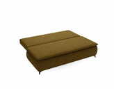 Zdjęcie do “Sofa z funkcją spania Mona khaki boucle z drewnianymi nogami”.