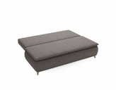Zdjęcie do “Sofa z funkcją spania Mona ciemnoszara boucle z drewnianymi nogami”.