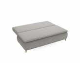 Zdjęcie do “Sofa z funkcją spania Mona szara boucle z drewnianymi nogami”.