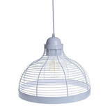 Zdjęcie do “Lampa metalowa wisząca w kolorze szarym 35*28CM”.