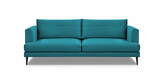 Sofa 3-osobowa na czarnych nogach welurowa BLUVEL85