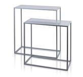 Zdjęcie do “Komplet dwóch konsoli metalowych w kolorze szarym”.