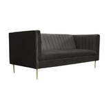 Zdjęcie do “Sofa 3-osobowa INDIGO na metalowych nogach ciemnoszara”.
