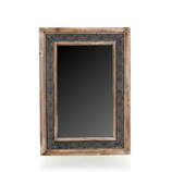 Zdjęcie do “Lustro drewniane w kolorze brązowym 60x2,5x84,5cm”.