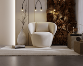 Zdjęcie do “Fotel nowoczesny obrotowy w kolorze beżowym w tkaninie Perfect Harmony”.