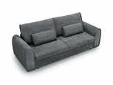 Zdjęcie do “Klasyczna sofa Nella z funkcją spania szara sztruks Tilia 90”.