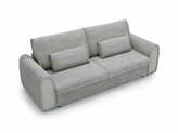 Zdjęcie do “Klasyczna sofa Nella z funkcją spania jasnoszara sztruks Tilia 86”.