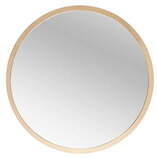 Lustro okrągłe w kolorze złotym rama MDF 40cm