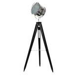 Zdjęcie do “Lampa na trójnogu ze stali chromowanej w kolorze czarnym 153cm”.